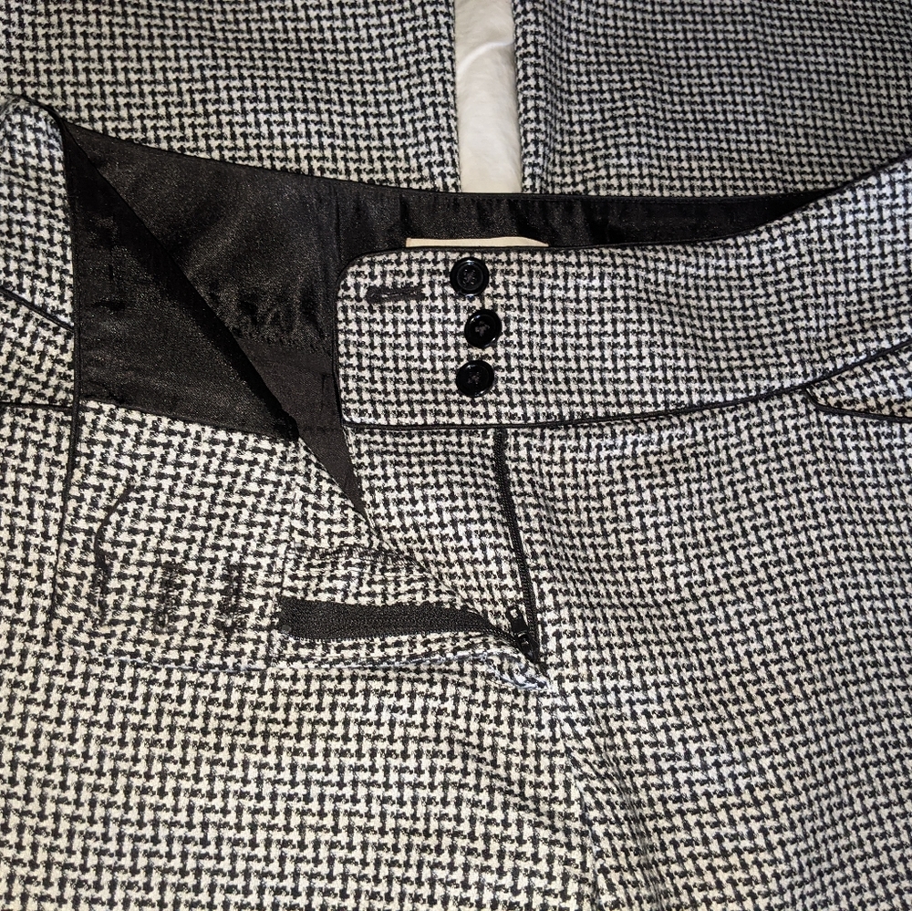 WHBM Houndstooth Wide-Leg Dress Pants 6 - Picture 5 of 6